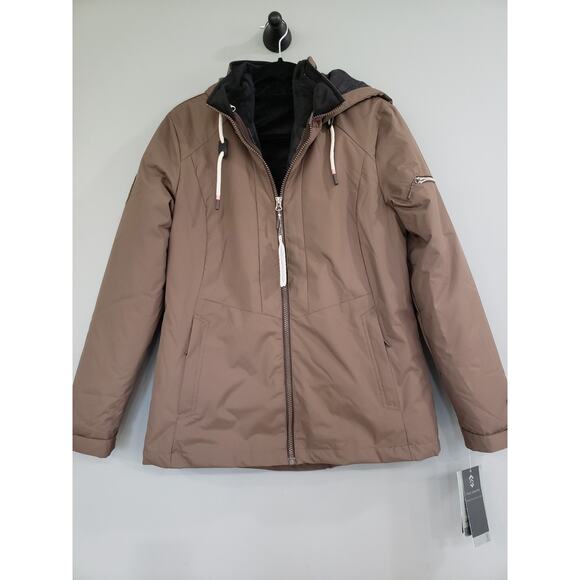 NWT Free Country Women's Back of Bell 3-in-1 Systems Jacket MEDIUM Brown Toffee - Picture 1 of 6